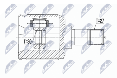 Шарнирный комплект, приводной вал NTY NPW-HD-049