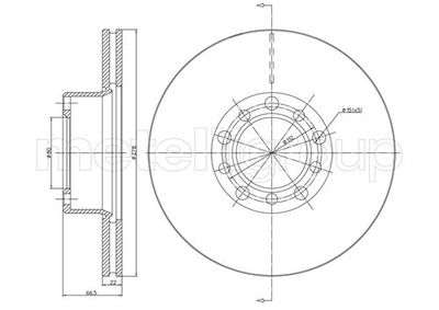 Тормозной диск METELLI 23-0047