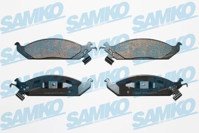 Комплект тормозных колодок, дисковый тормоз SAMKO 5SP1519