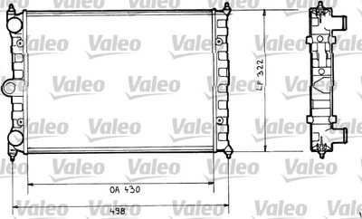 Радиатор, охлаждение двигателя VALEO 816703