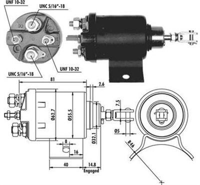 Ievilcējrelejs, Starteris MAGNETI MARELLI 940113050084