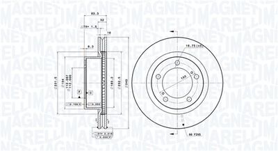 Bremžu diski MAGNETI MARELLI 360406098301