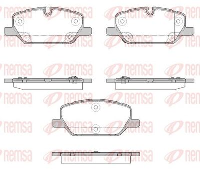 Bremžu uzliku kompl., Disku bremzes REMSA 1926.12