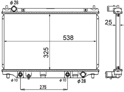 Radiators, Motora dzesēšanas sistēma MAHLE CR 1884 000S