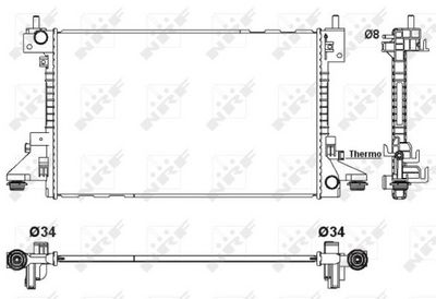 Radiators, Motora dzesēšanas sistēma NRF 53160