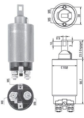 Ievilcējrelejs, Starteris MAGNETI MARELLI 940113050334