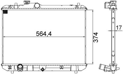 Radiators, Motora dzesēšanas sistēma MAHLE CR 1194 000S