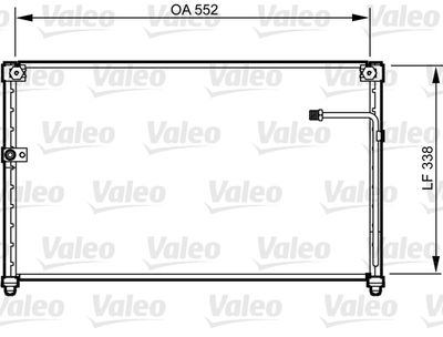Конденсатор, кондиционер VALEO 814251