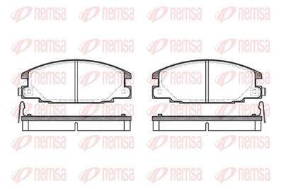 Bremžu uzliku kompl., Disku bremzes REMSA 0238.04