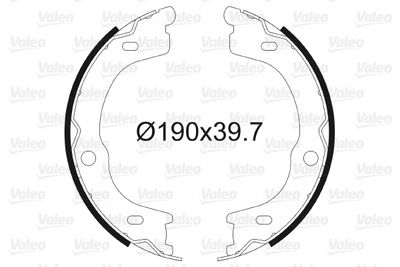 Bremžu loku kompl., Stāvbremze VALEO 564188