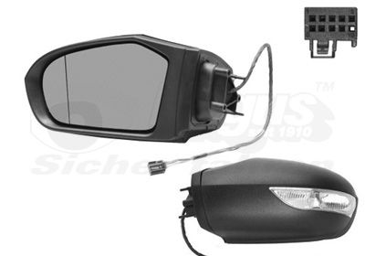 Ārējais atpakaļskata spogulis VAN WEZEL 3017819