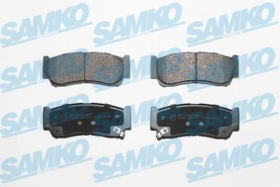 Комплект тормозных колодок, дисковый тормоз SAMKO 5SP1417