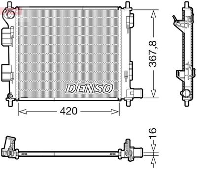 Radiators, Motora dzesēšanas sistēma DENSO DRM41022
