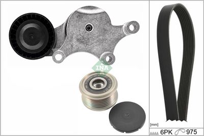 Ķīļrievu siksnu komplekts Schaeffler INA 529 0261 23