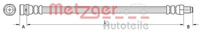 Bremžu šļūtene METZGER 4110992