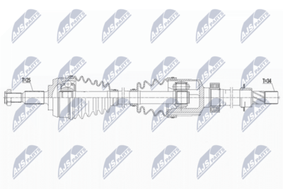 Приводной вал NTY NPW-RE-183