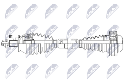 Приводной вал NTY NPW-VW-205