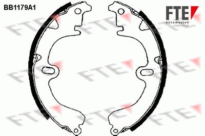 Комплект тормозных колодок FTE 9100041