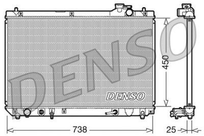 Radiators, Motora dzesēšanas sistēma DENSO DRM51004