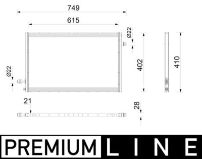 Охладитель, электромотор MAHLE CRE 11 000P
