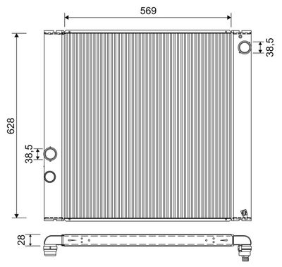 Radiators, Motora dzesēšanas sistēma VALEO 701270