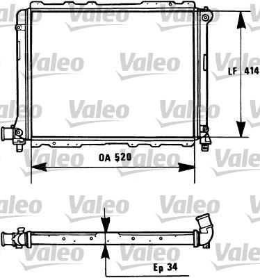 Radiators, Motora dzesēšanas sistēma VALEO 731282
