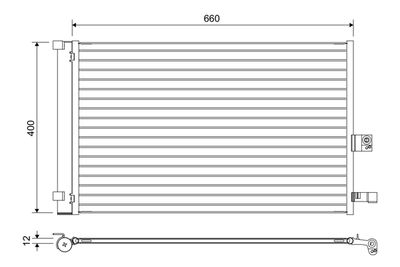 Конденсатор, кондиционер VALEO 822665