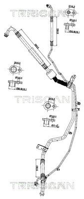 Augst-/Zemspiediena cauruļvads, Gaisa kond. sist. TRISCAN 9010 28088