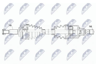 Приводной вал NTY NPW-RE-178