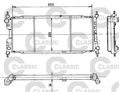 Radiators, Motora dzesēšanas sistēma VALEO 231179