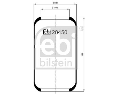 Pneimoatsperes spilvens, Pneimopiekare FEBI BILSTEIN 20450