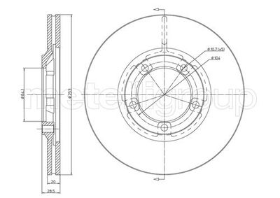 Bremžu diski METELLI 23-0654