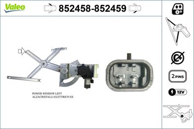 Стеклоподъемник VALEO 852458