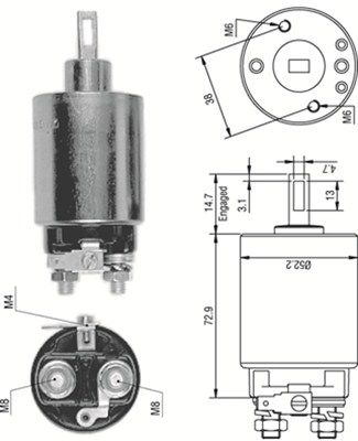 Ievilcējrelejs, Starteris MAGNETI MARELLI 940113050277