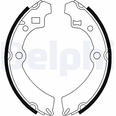 Bremžu loku komplekts DELPHI LS1586