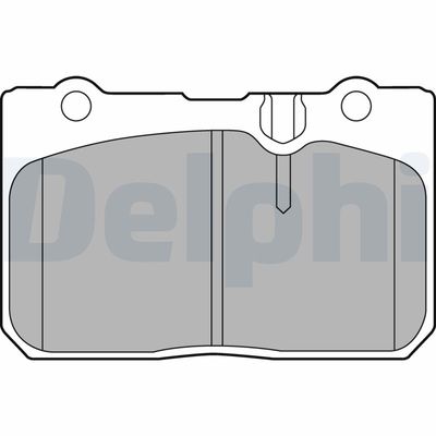 Комплект тормозных колодок, дисковый тормоз DELPHI LP1460