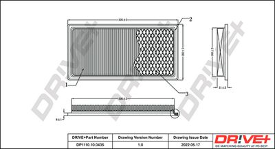 Воздушный фильтр Dr!ve+ DP1110.10.0435