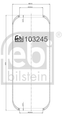 Pneimoatsperes spilvens, Pneimopiekare FEBI BILSTEIN 103245