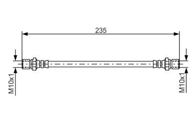 Тормозной шланг BOSCH 1 987 476 020