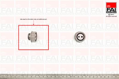 Натяжной ролик, ремень ГРМ FAI AutoParts T7611