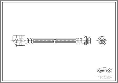Тормозной шланг CORTECO 19032804