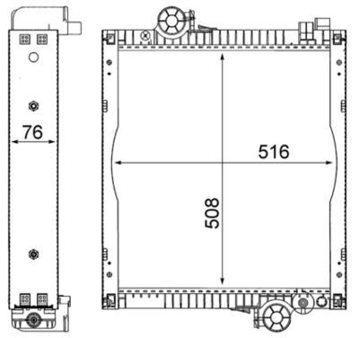 Radiators, Motora dzesēšanas sistēma MAHLE CR 216 000S
