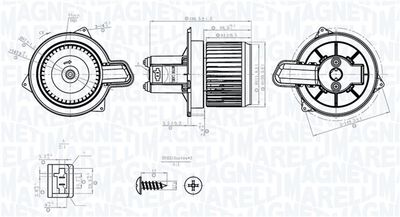 Вентилятор салона MAGNETI MARELLI 069412781010