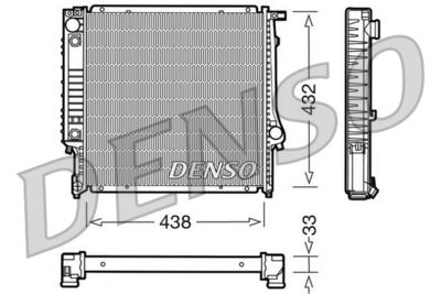 Radiators, Motora dzesēšanas sistēma DENSO DRM05021
