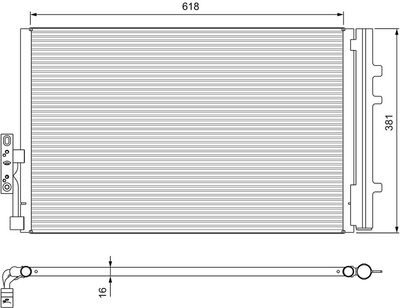 Конденсатор, кондиционер VALEO 814386