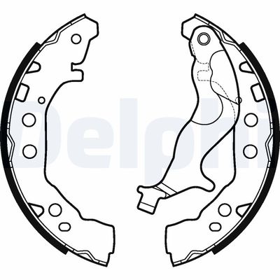 Bremžu loku komplekts DELPHI LS2128