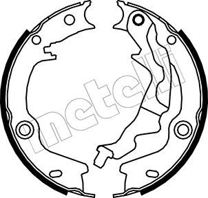 Bremžu loku kompl., Stāvbremze METELLI 53-0187