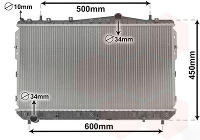 Radiators, Motora dzesēšanas sistēma VAN WEZEL 81002073