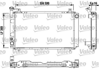 Radiators, Motora dzesēšanas sistēma VALEO 731147
