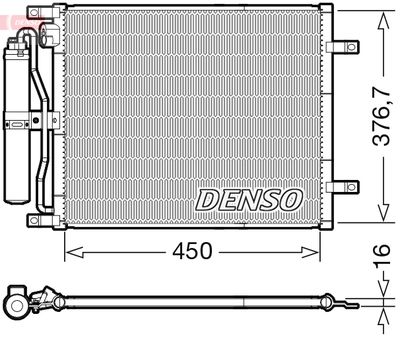 Конденсатор, кондиционер DENSO DCN46029